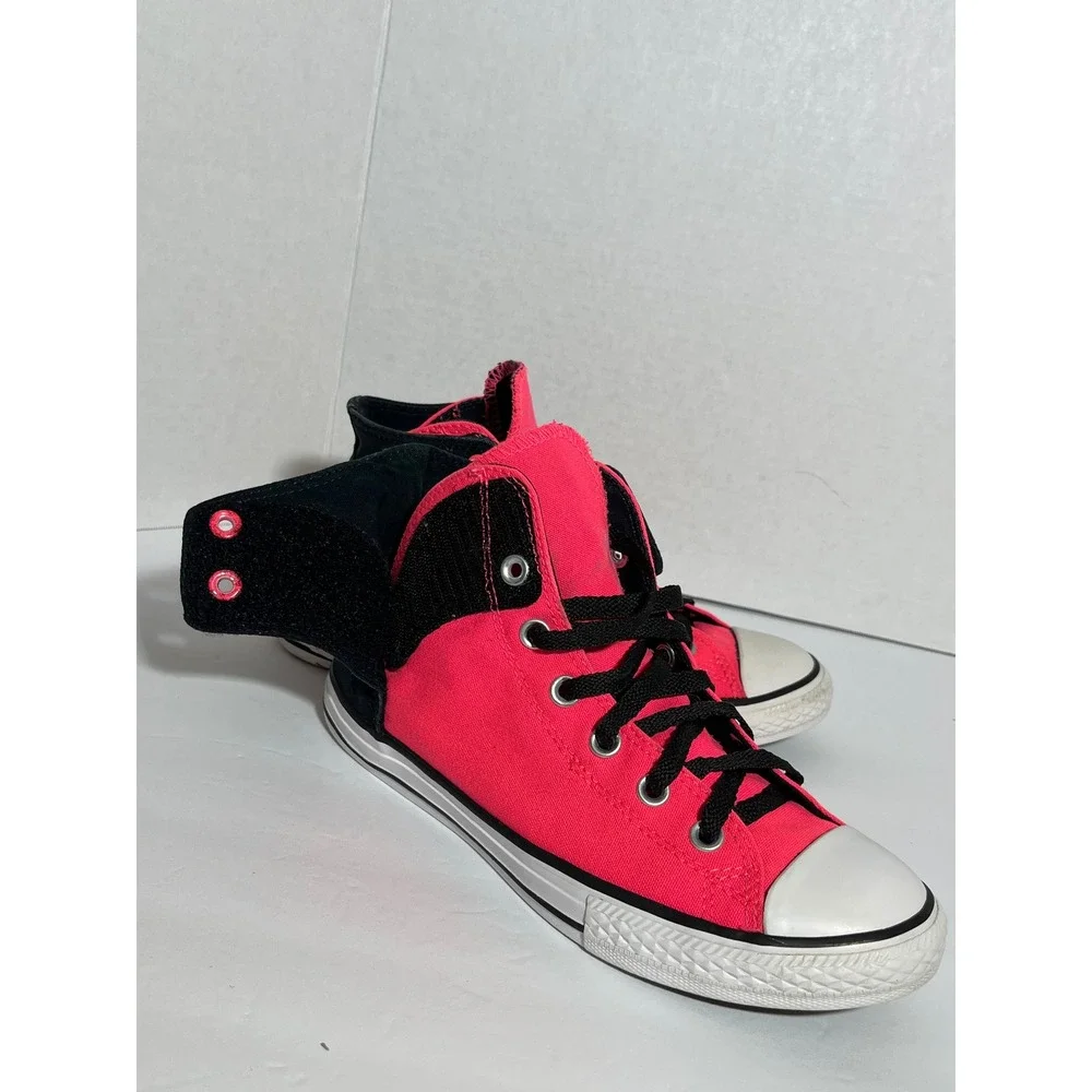 Converse Chuck Taylor All Star High Top Neon Pink‎ Black Sneakers Y2K Streetwear